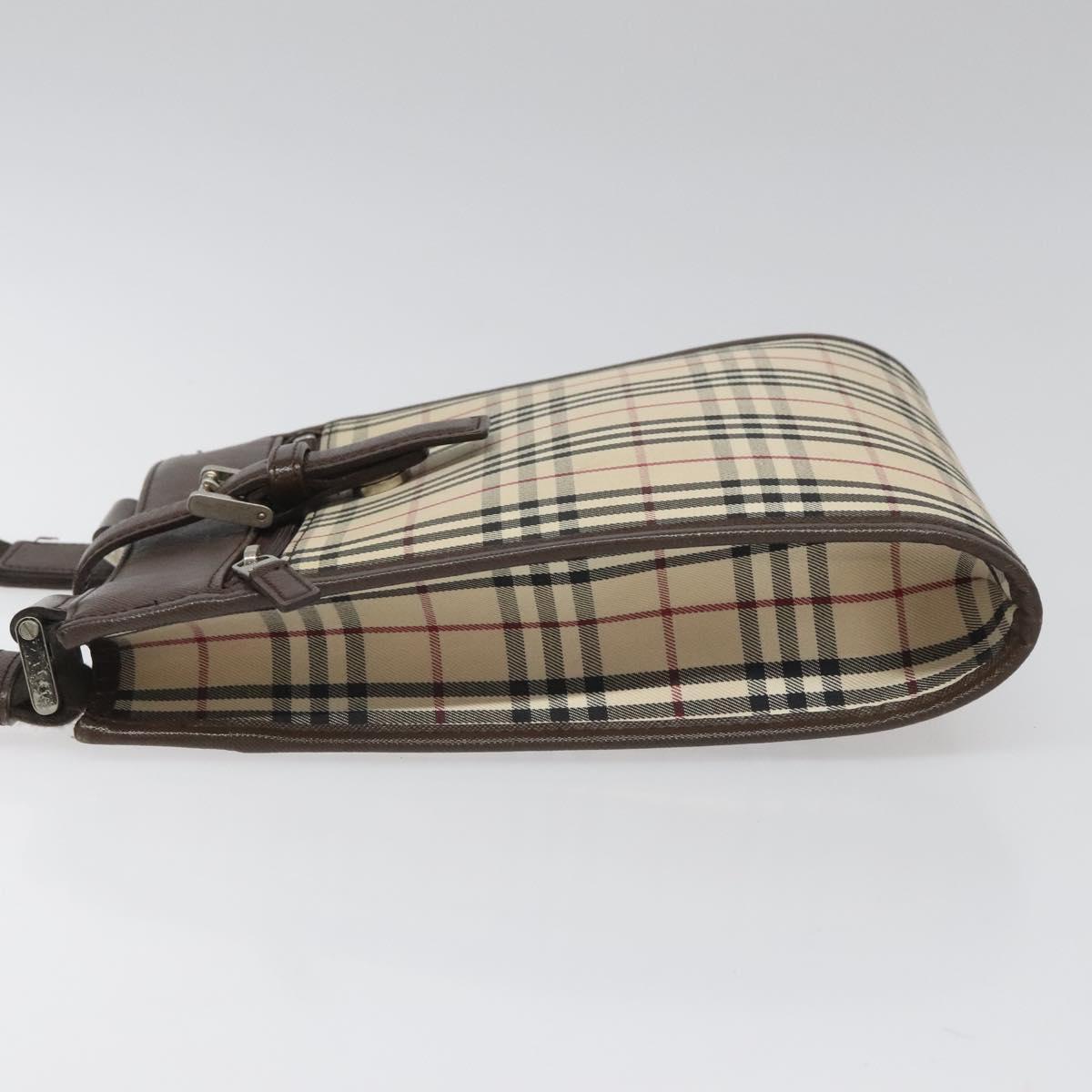 Burberry Nova Check Beige Canvas Shoulder Bag ( )