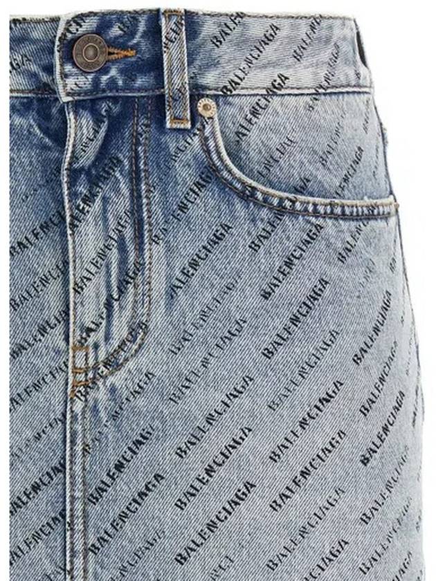Luxury Balenciaga Trending 2026 short skirt 744972 TQW66 4141 ICED BLUE