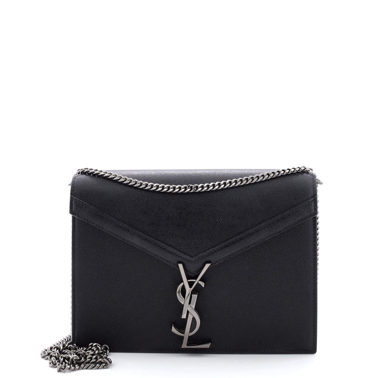 Luxury Saint Laurent Trending 2025 Cassandra Chain Shoulder Bag Leather Small
