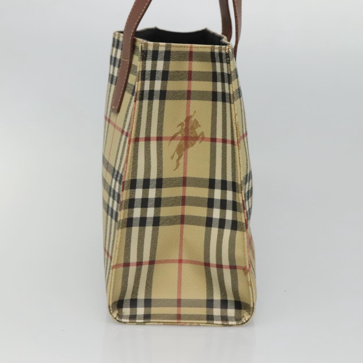 Burberry Nova Check Beige Canvas Tote Bag ( )