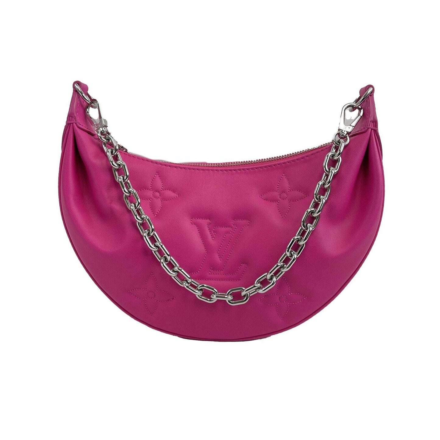 LOUIS VUITTON - NEW Over the Moon Monogram Rose Miami Pink Shoulder Chain Strap Shoulder Bag