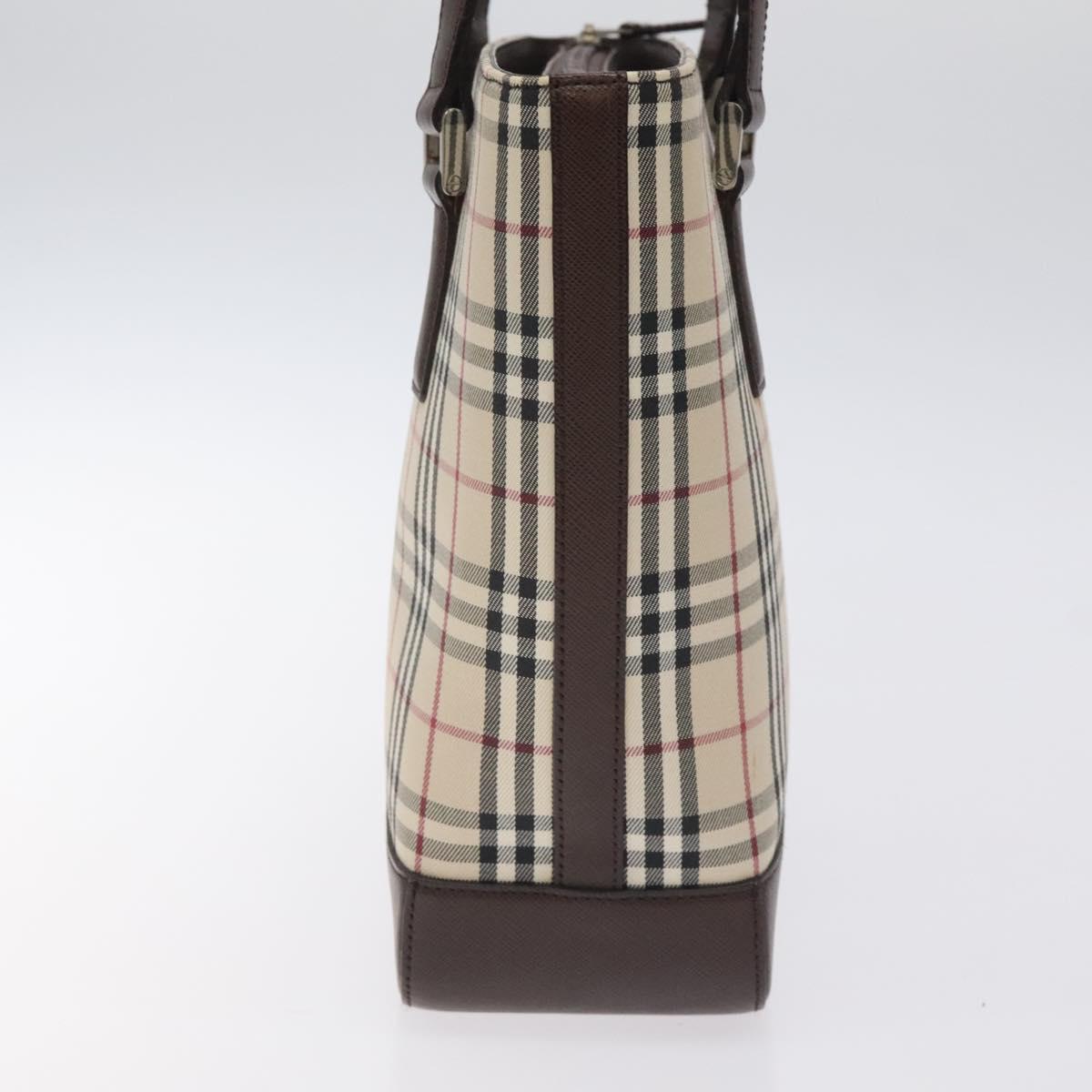 Burberry Nova Check Beige Canvas Handbag ( )