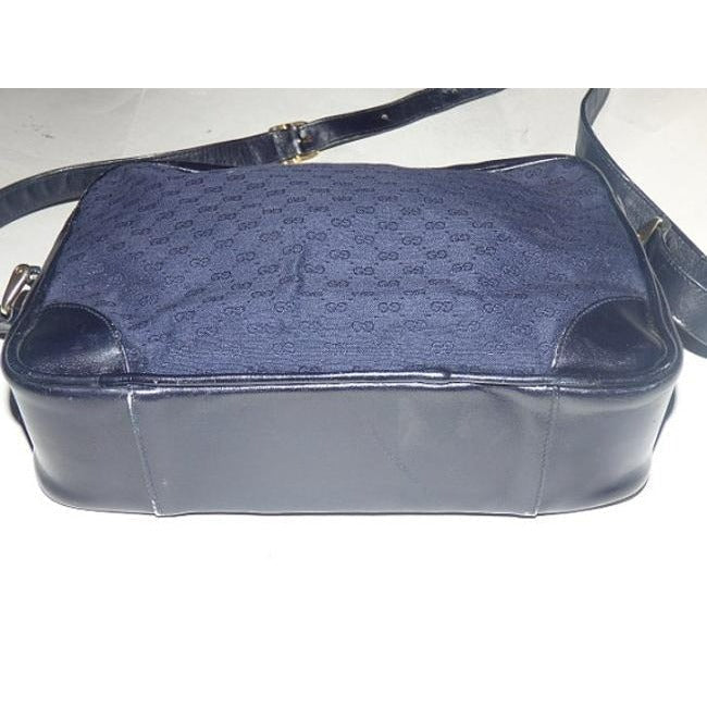 Gucci Lou Leather Canvas Crossbody