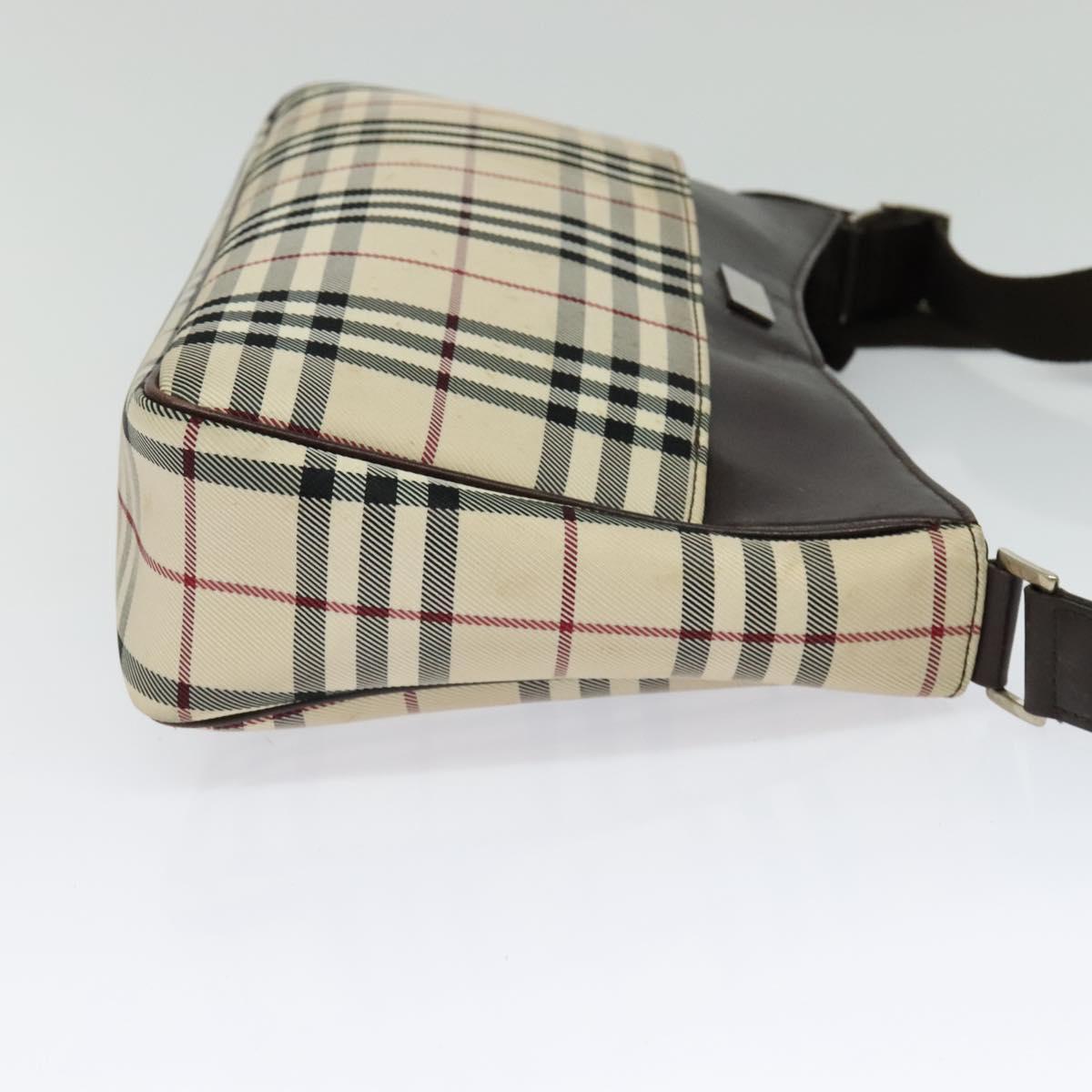 Burberry Nova Check Beige Canvas Shoulder Bag ( )