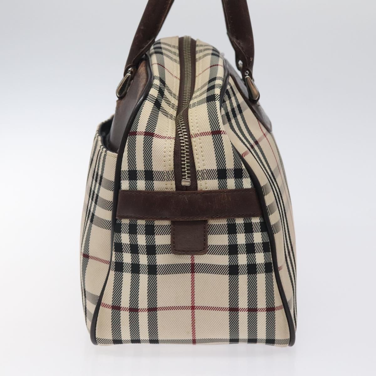Burberry Nova Check Beige Canvas Handbag ( )