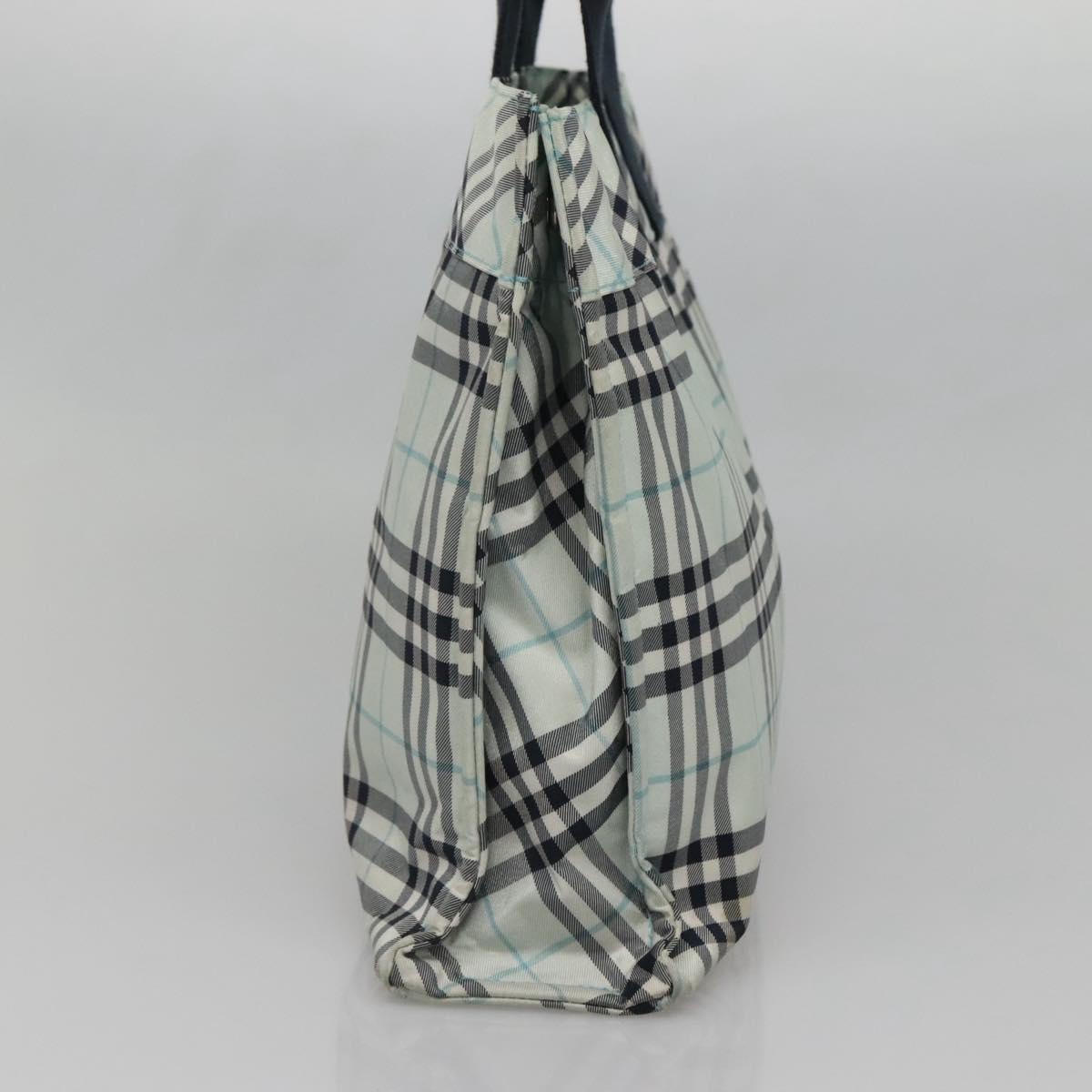 Burberry Nova Check Blue Nylon Handbag ( )