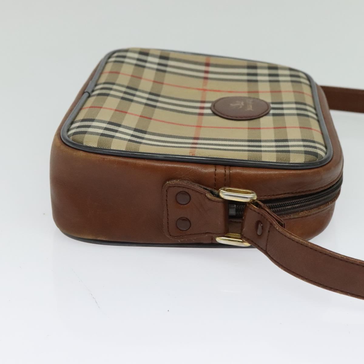 Burberry Nova Check Beige Canvas Shoulder Bag ( )