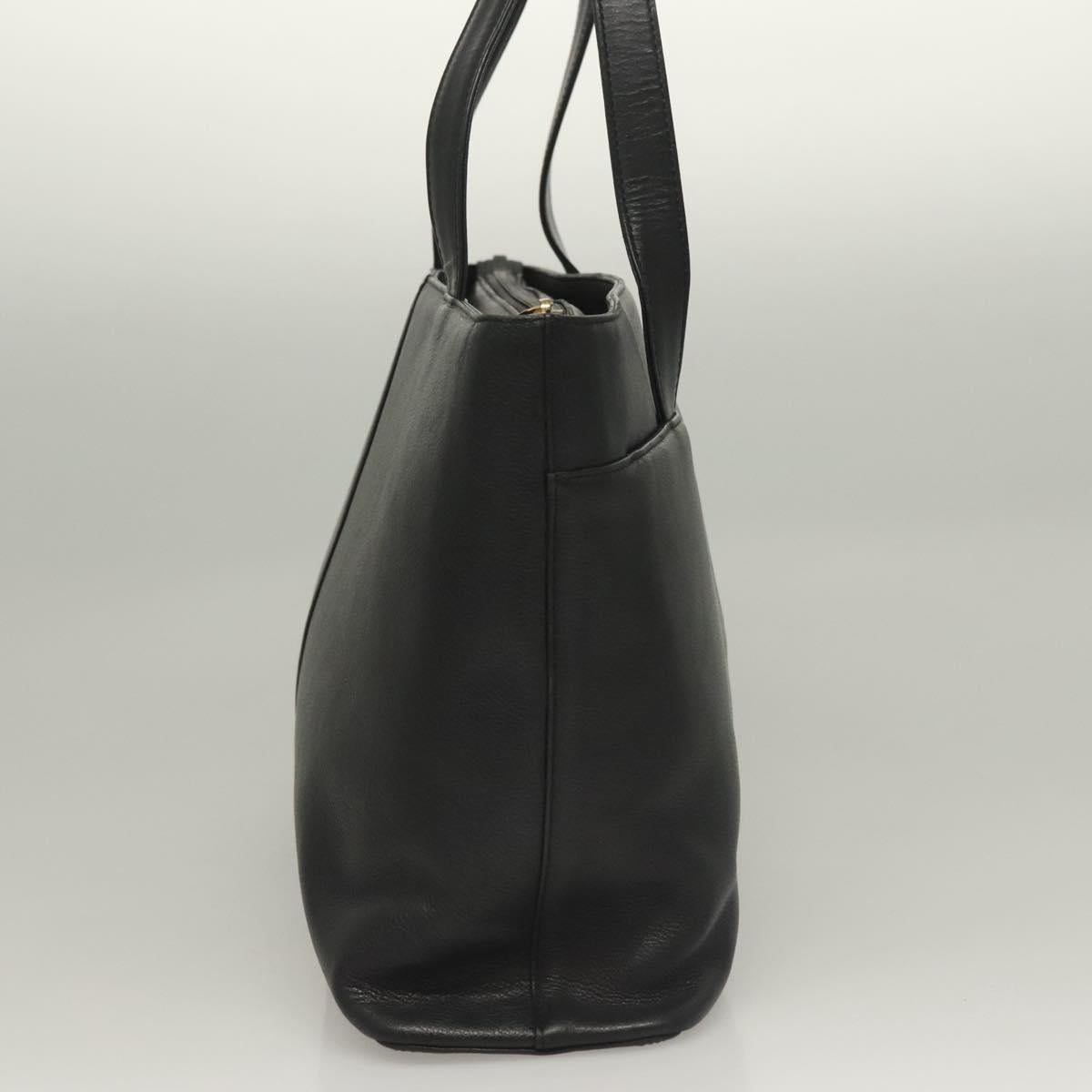Burberry Black Leather Tote Bag ( )