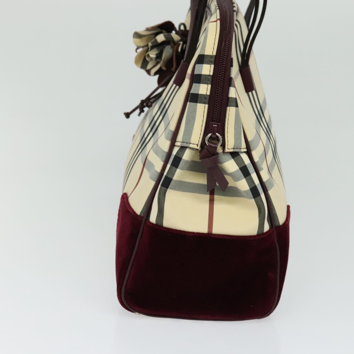 Burberry Nova Check Beige Synthetic Handbag ( )