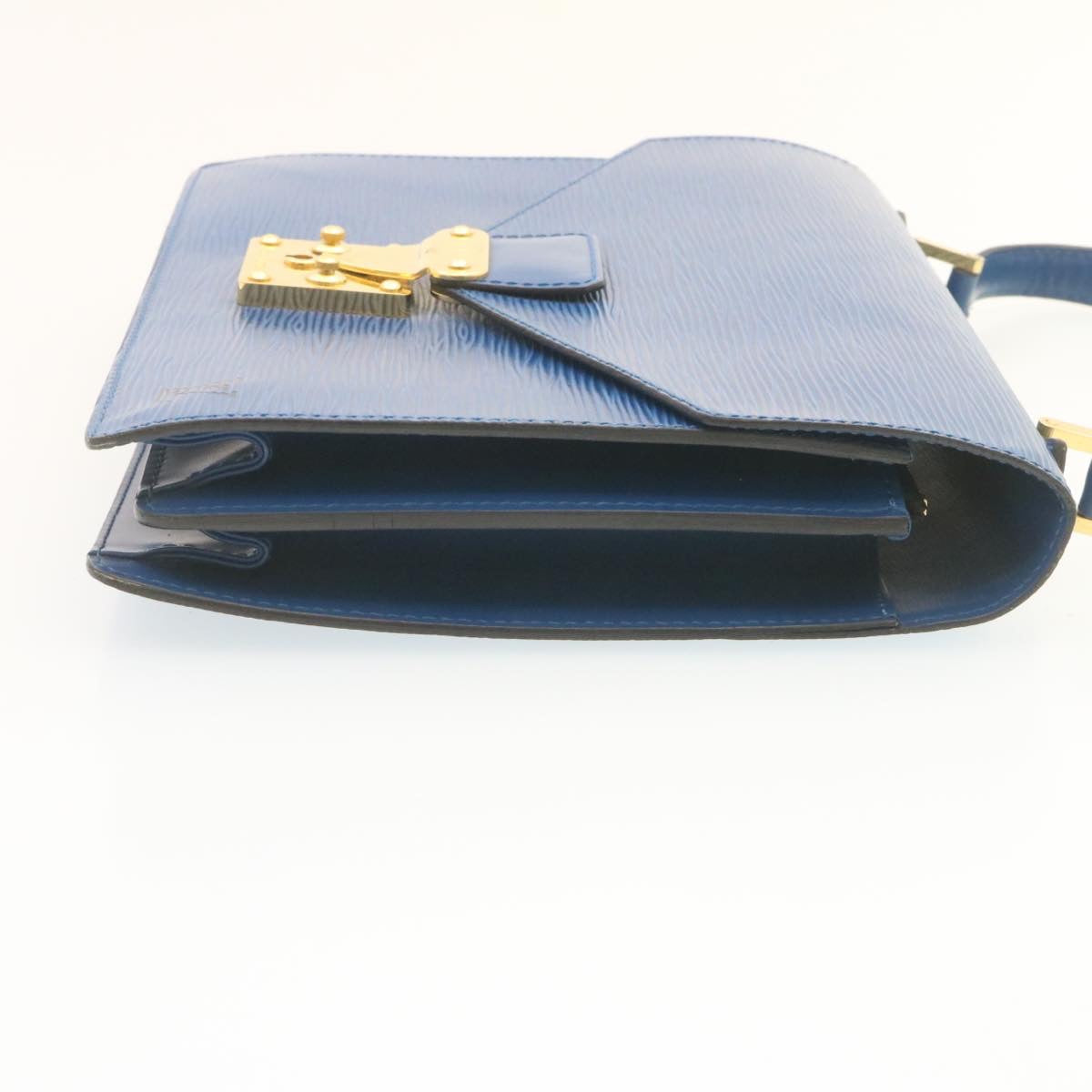 Louis Vuitton Blue Leather Concorde handbag bag