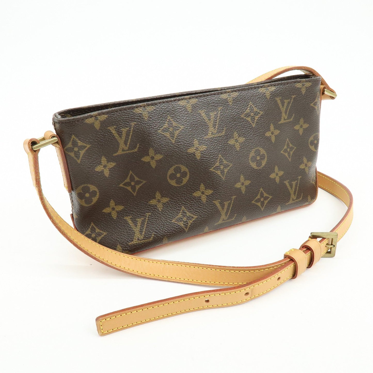 Louis Vuitton Monogram Trotteur Canvas Shoulder Bag Brown M51240