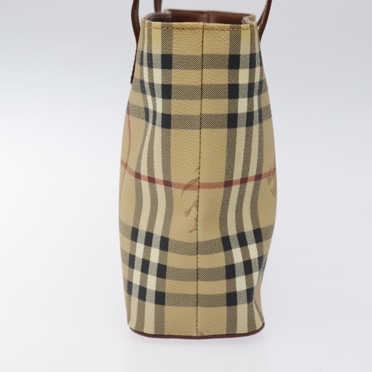 Burberry Haymarket Beige Canvas Handbag ( )