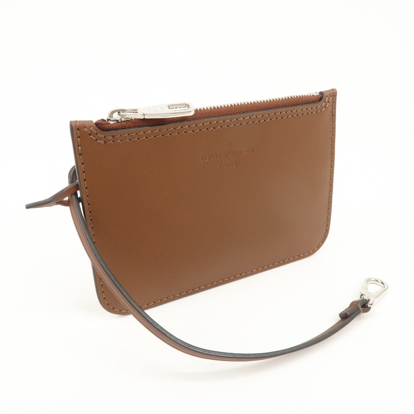 Louis Vuitton Mahina Leather Pouch for Hina PM Brown