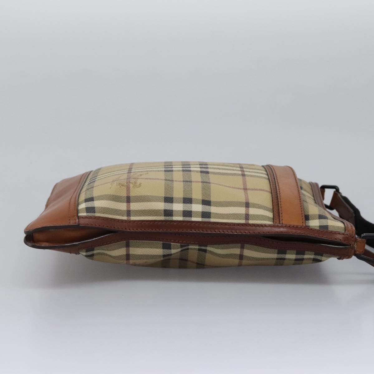 Burberry Haymarket Beige Canvas Shoulder Bag ( )
