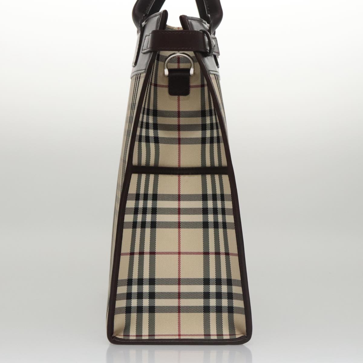 Burberry Nova Check Beige Canvas Handbag ( )