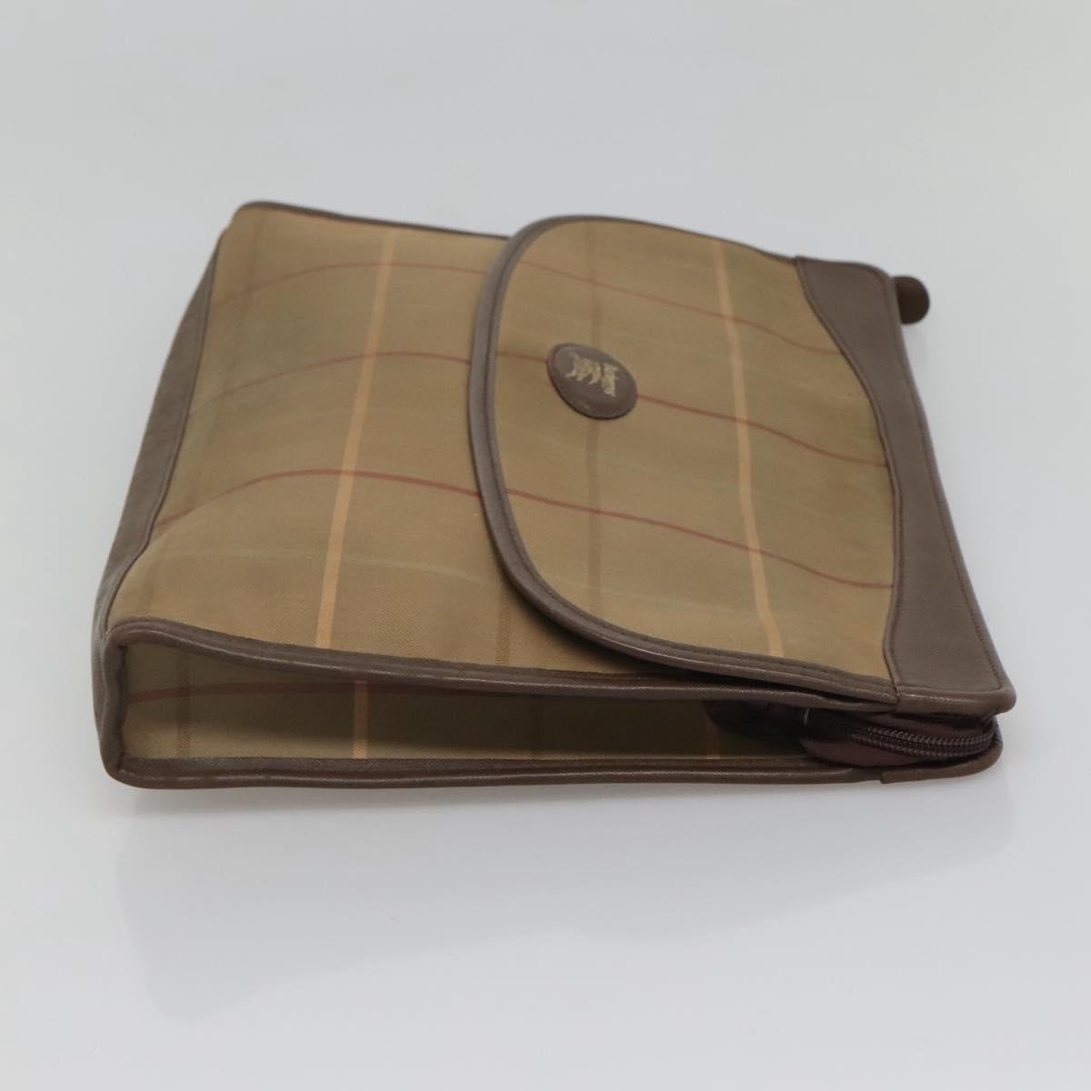 Burberry Beige Canvas Clutch Bag ( )