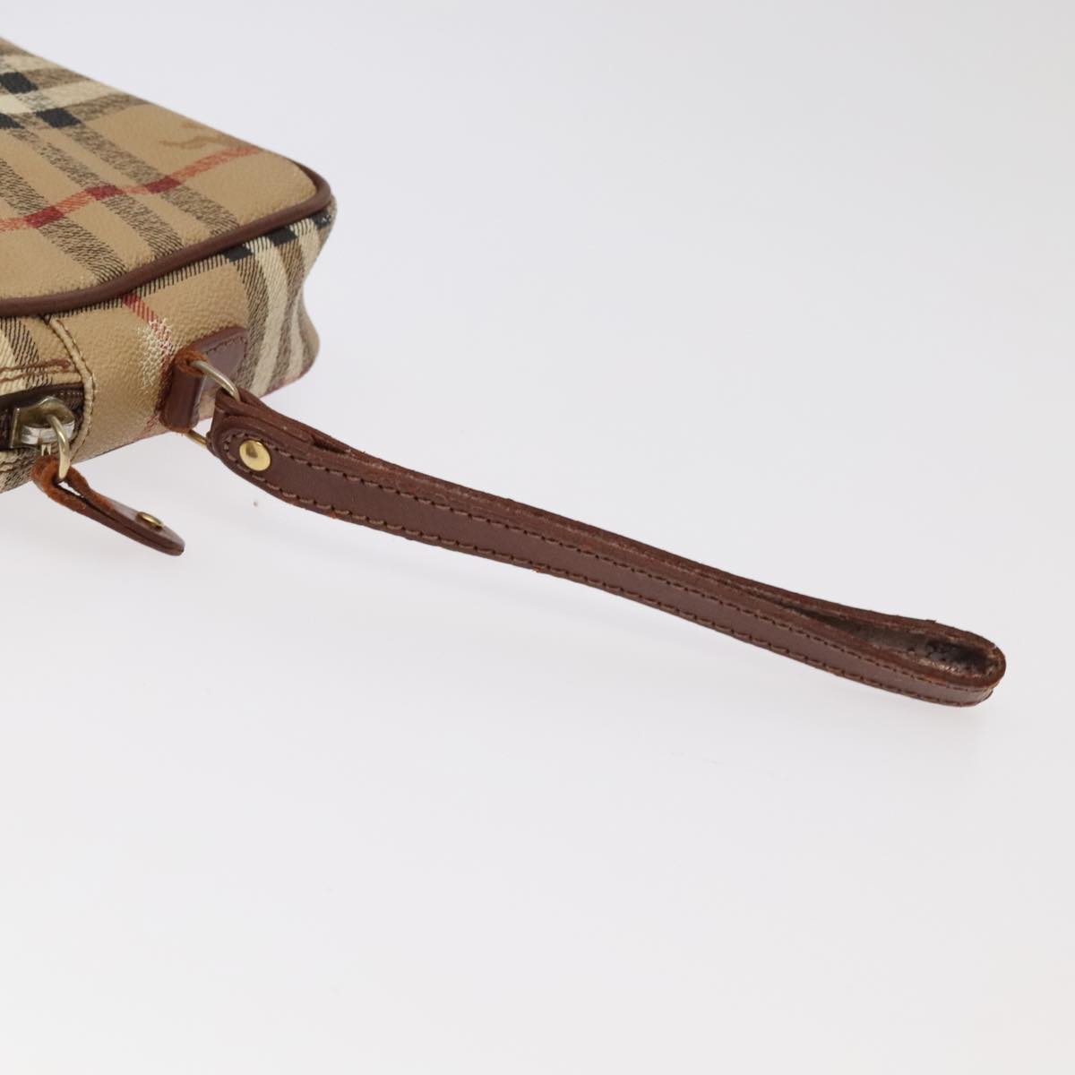 Burberry Nova Check Beige Canvas Clutch Bag ( )