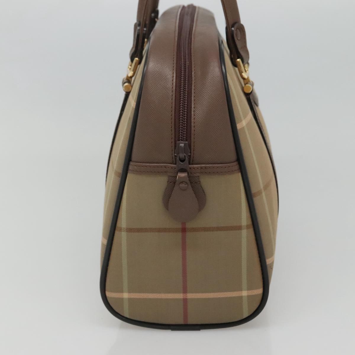 Burberry Nova Check Brown Canvas Handbag ( )