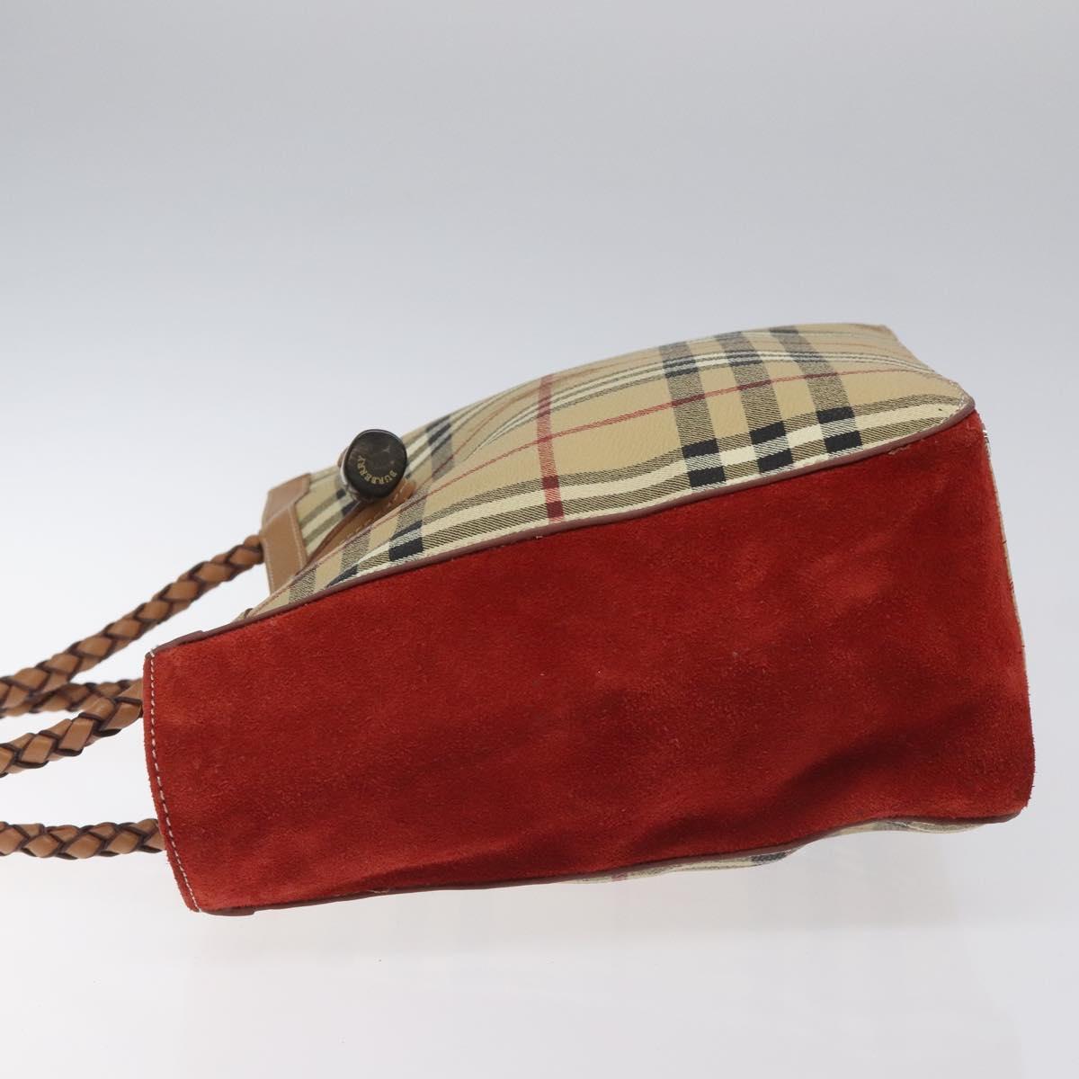 Burberry Nova Check Beige Canvas Handbag ( )