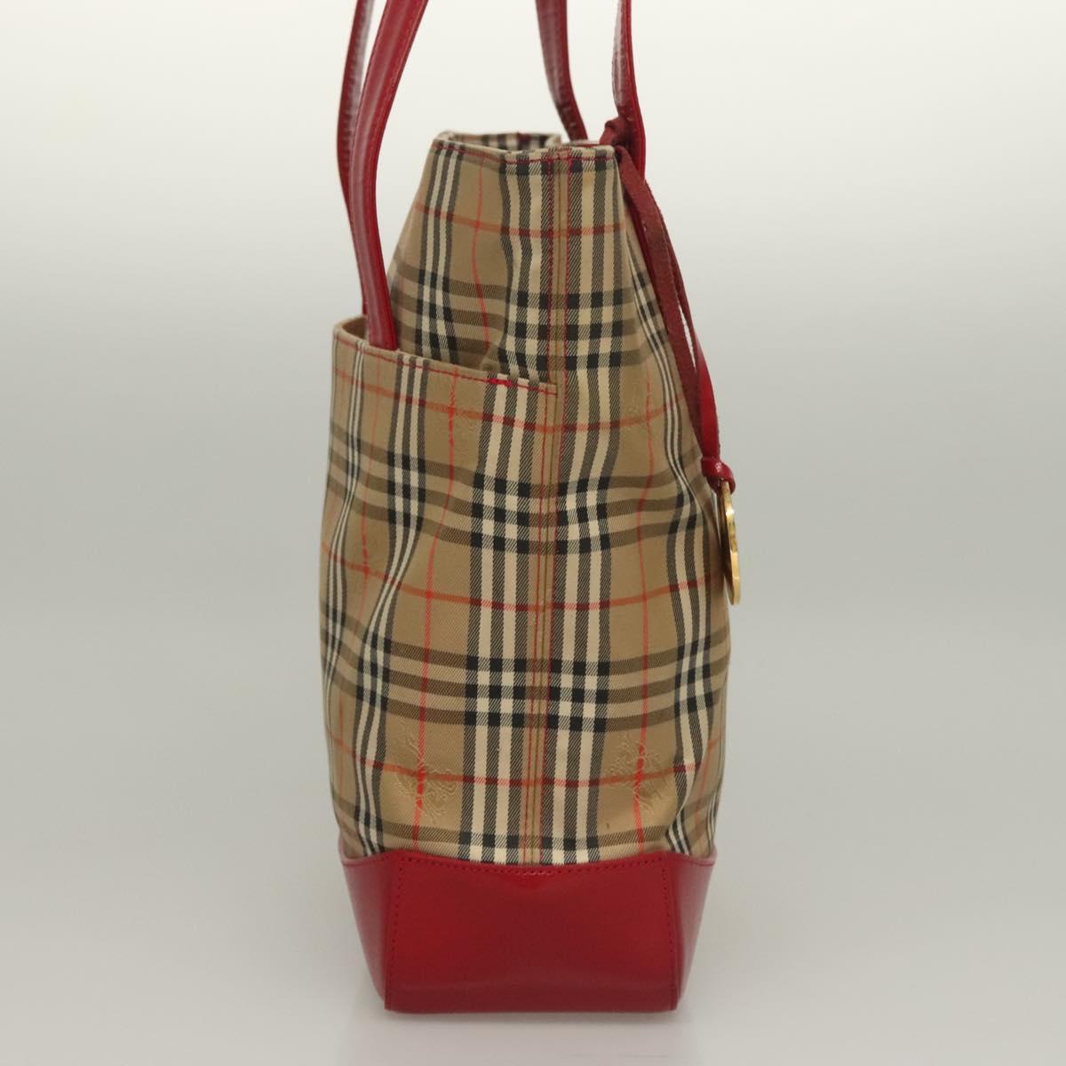 Burberry Nova Check Beige Canvas Tote Bag ( )