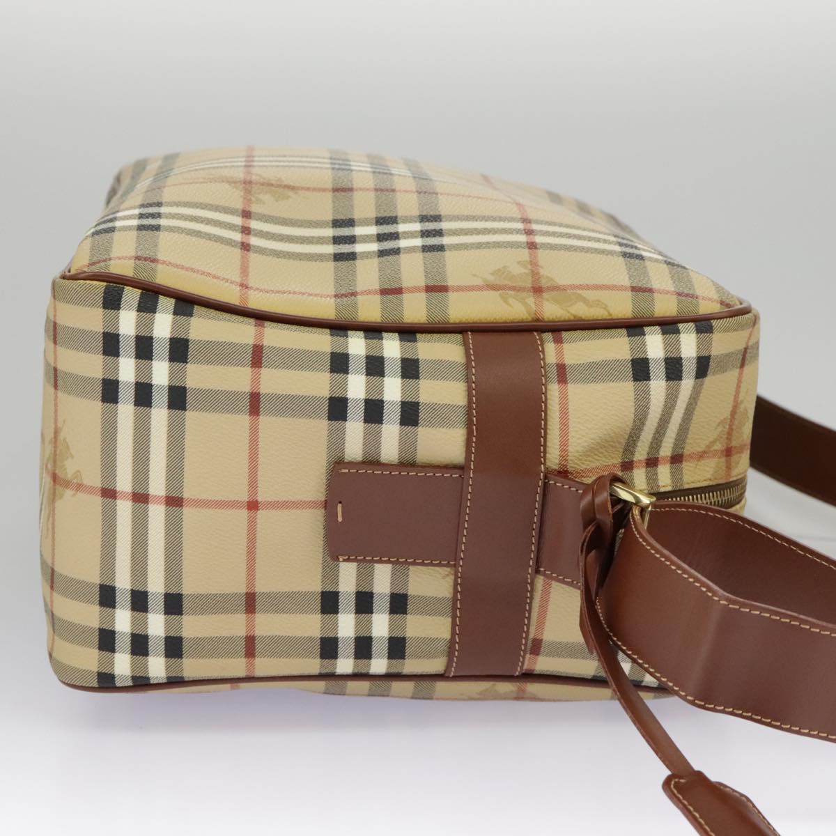 Burberry Nova Check Beige Canvas Shoulder Bag ( )