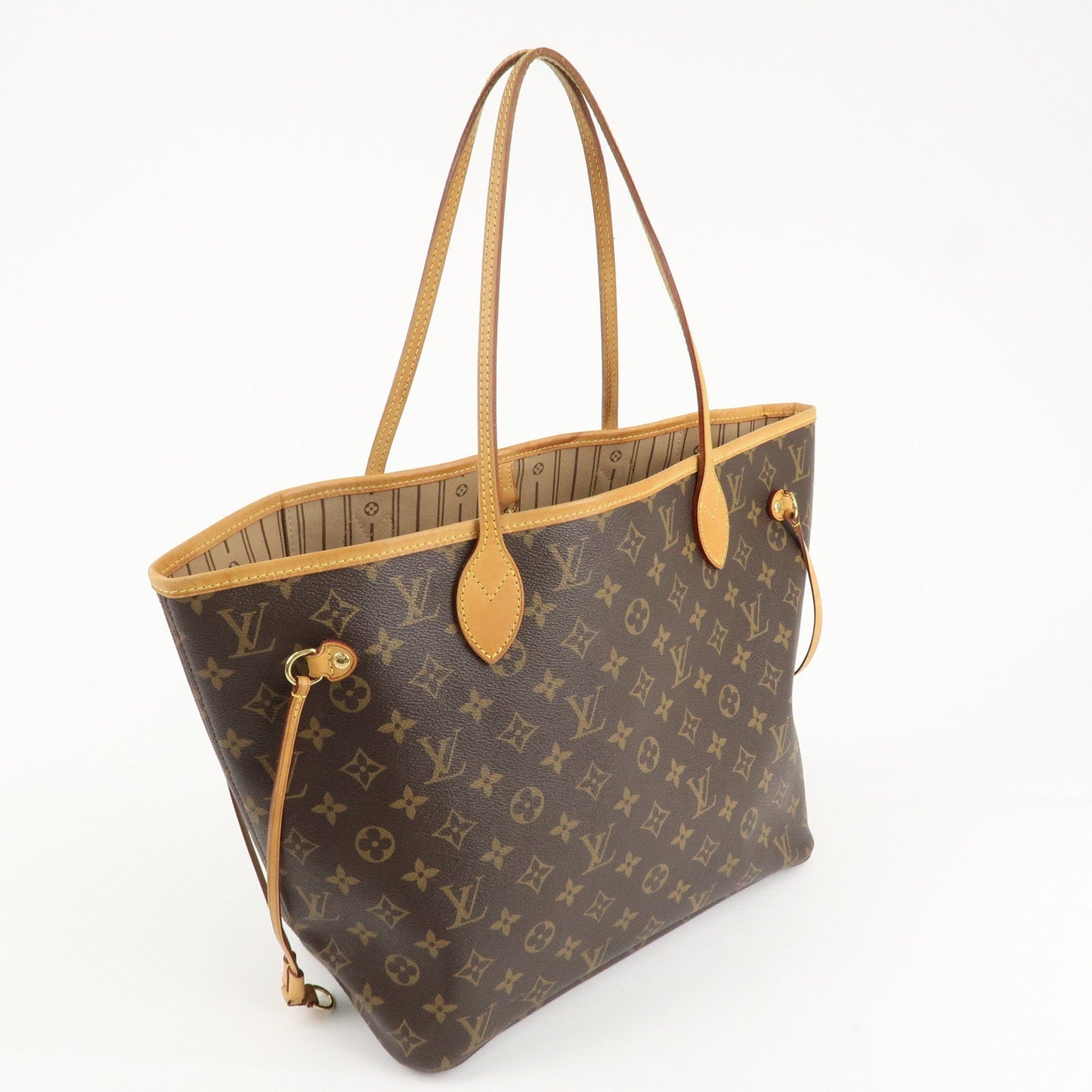 Louis Vuitton Monogram Neverfull MM Tote Bag Brown M40156