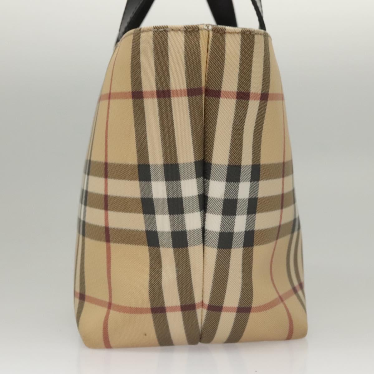 Burberry Nova Check Beige Canvas Handbag ( )