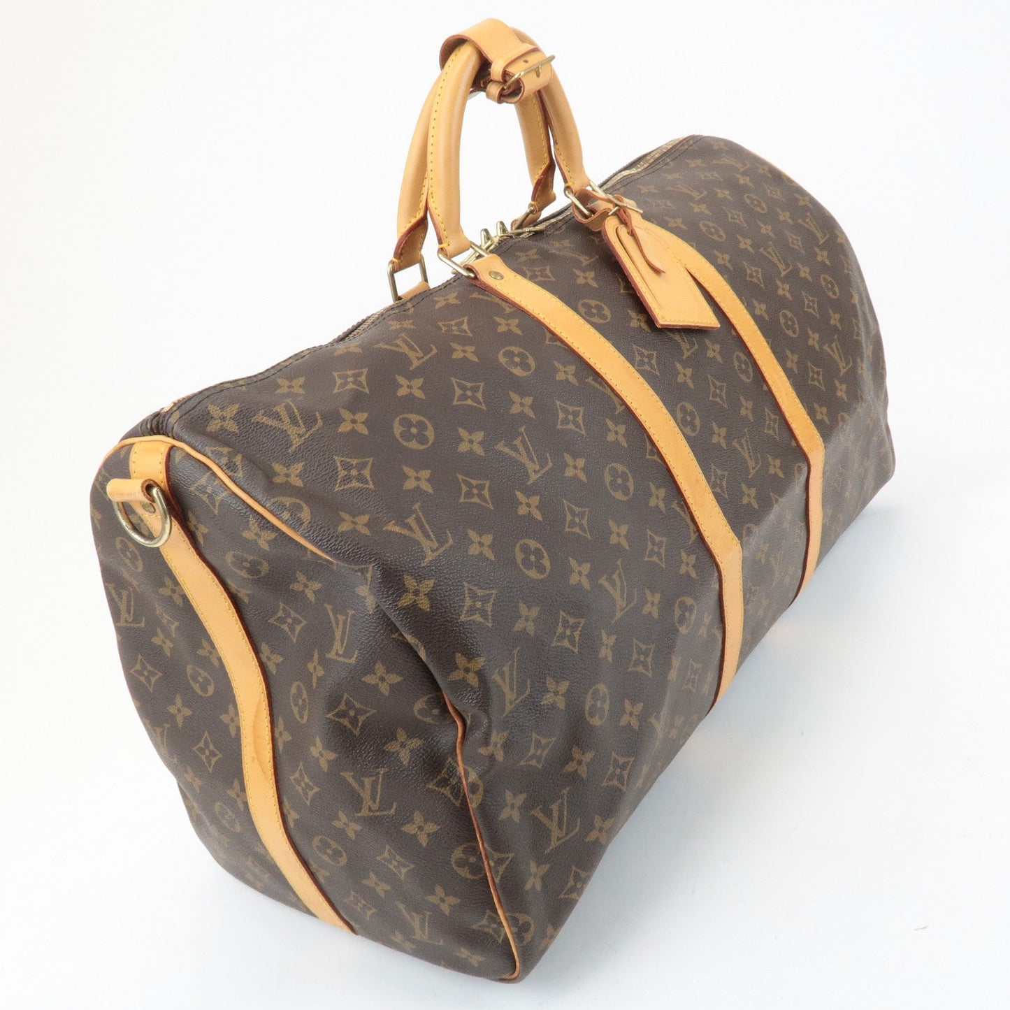Louis Vuitton Monogram Keep All Bandouliere 55 Boston Bag M41414