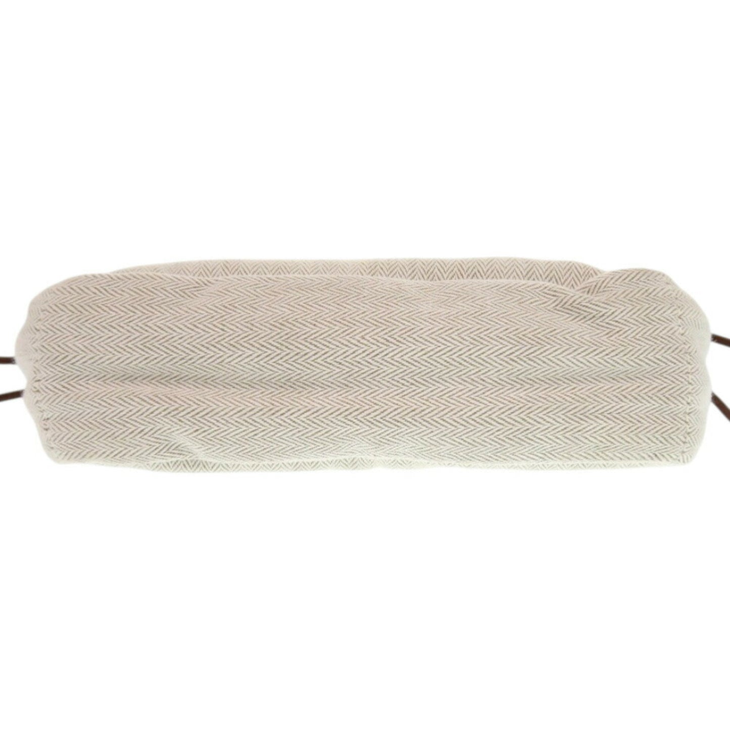 Hermes Natural Toile Chevron Barenia Leather Pouch ( )