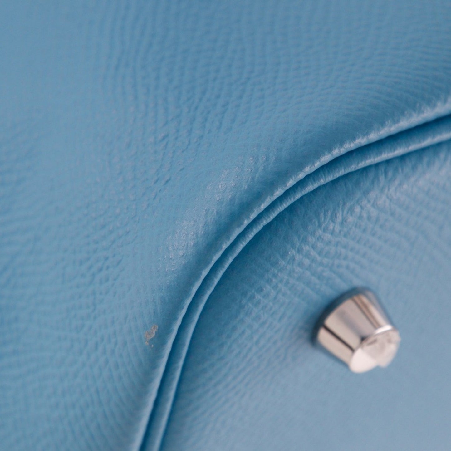 Hermes Light Blue Epsom Leather Handbag ( )