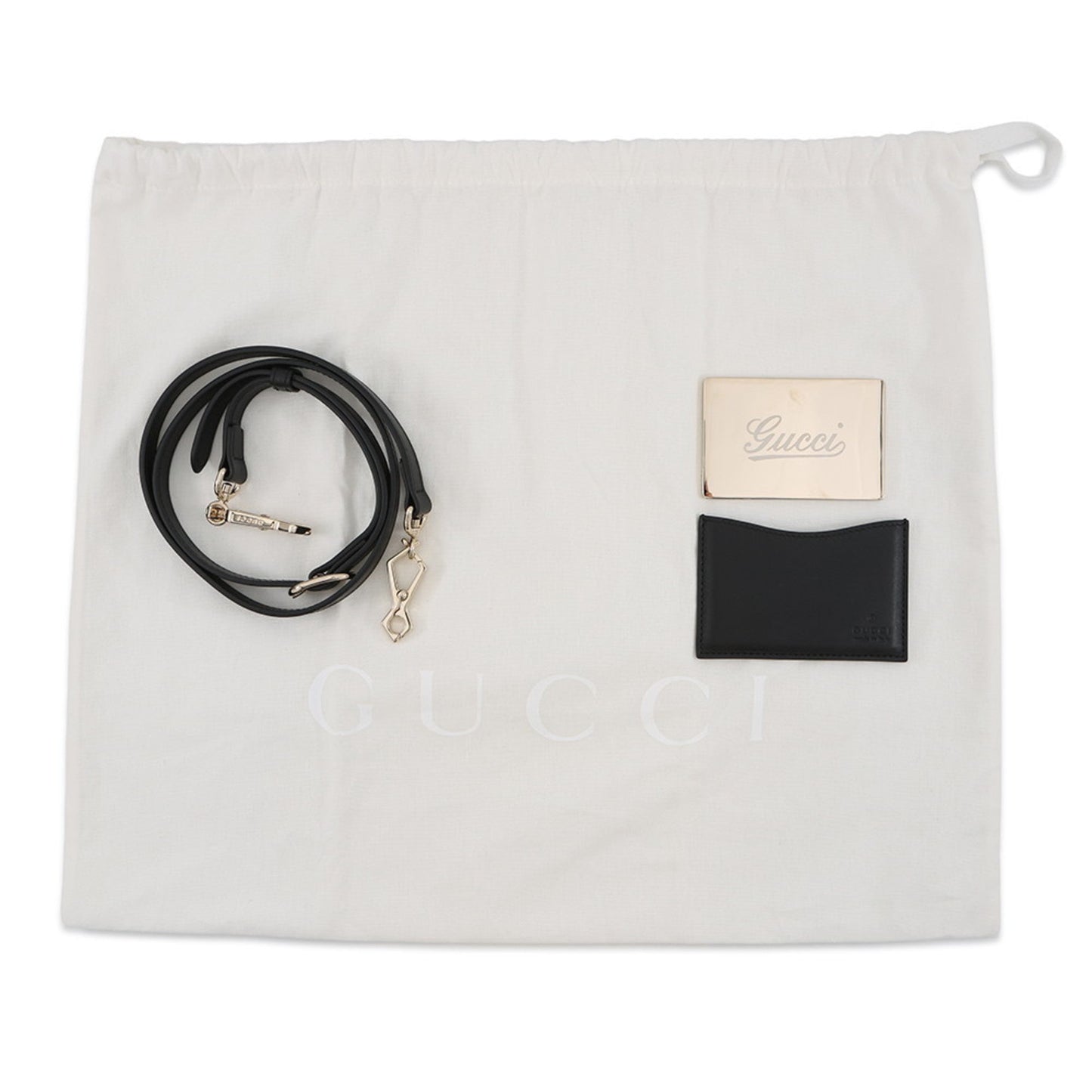 Gucci Black Leather Handbag Shoulder Bag ( )