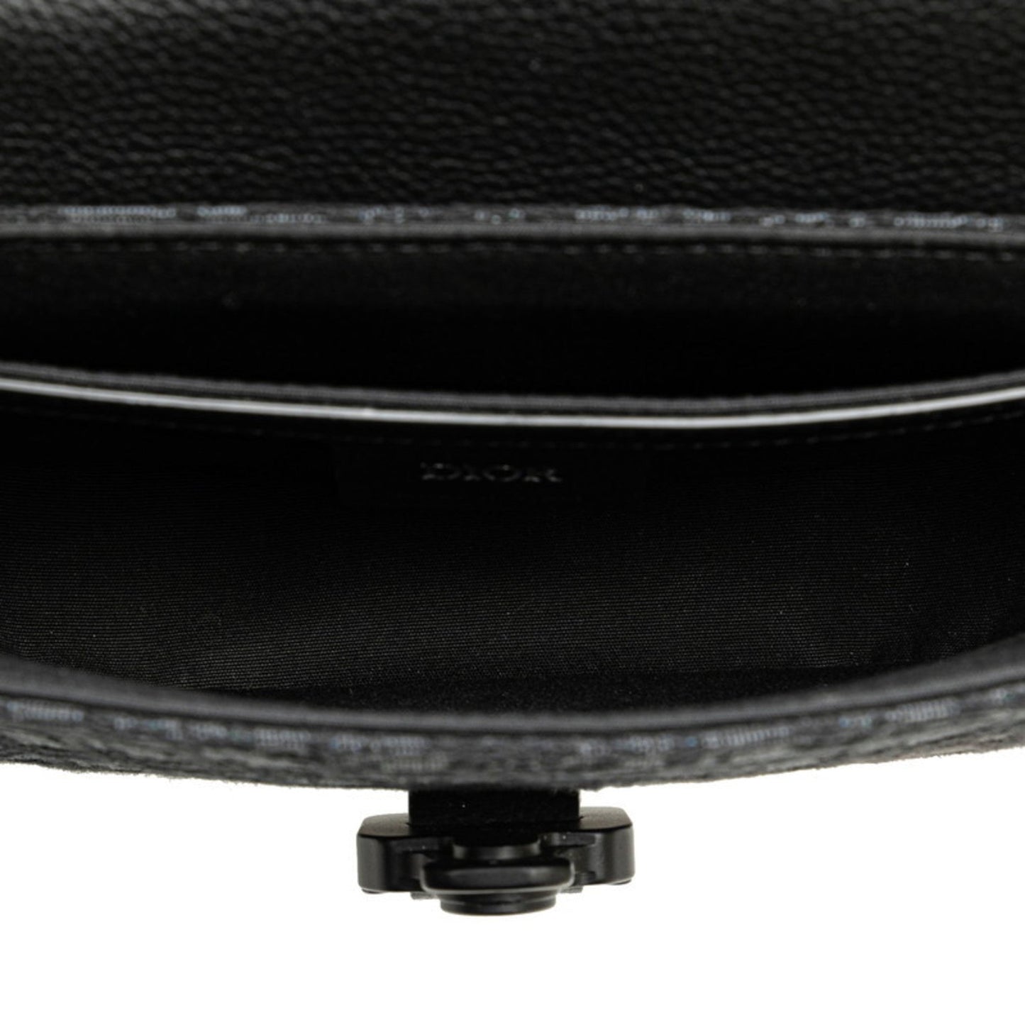 Christian Dior Black Canvas Leather Shoulder Bag ()