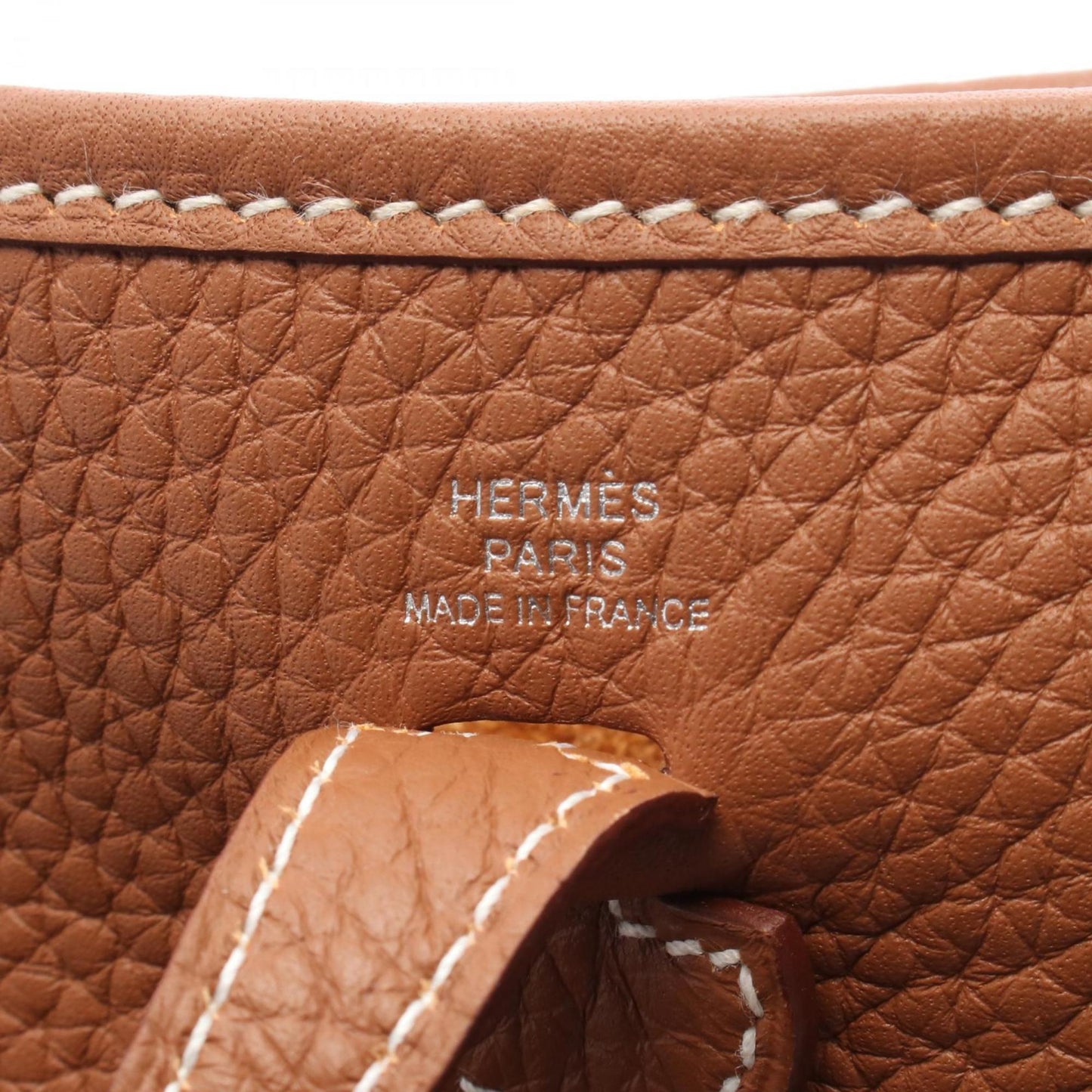Hermes Evelyne Brown Taurillon Clemence Leather Shoulder Bag ( )