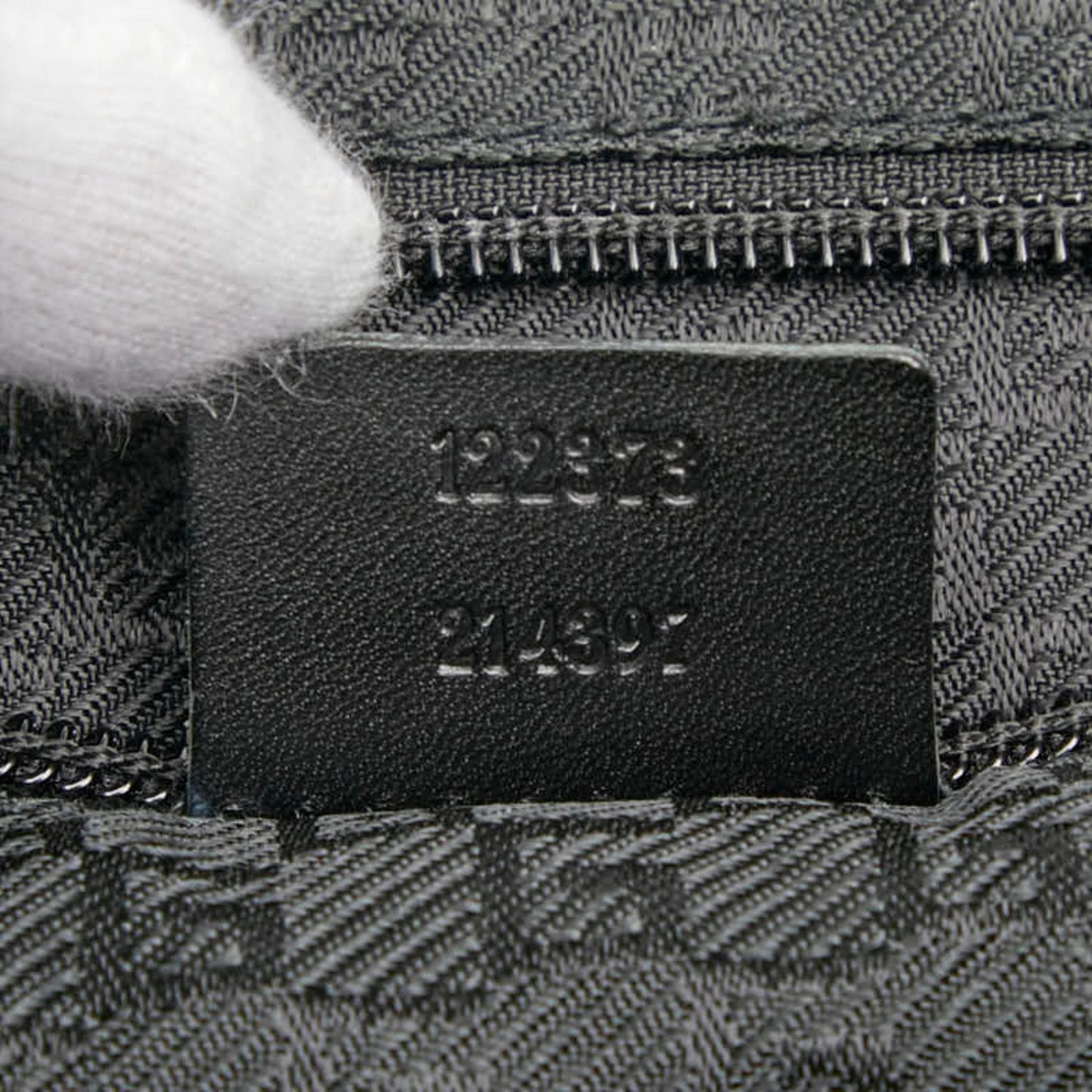 Gucci Black Nylon Leather Messenger Bag Shoulder Bag ( )