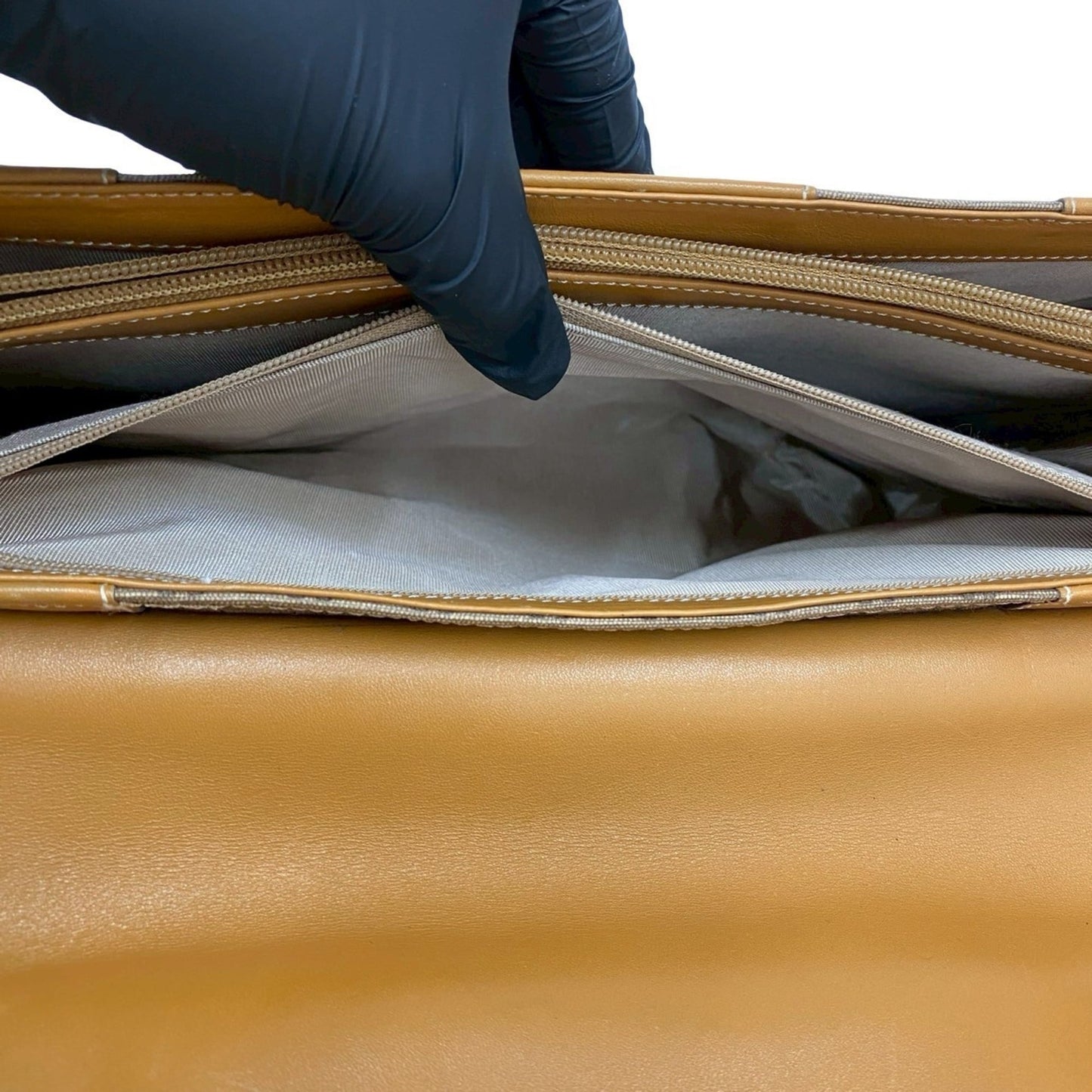 Gucci Brown Leather Pvc Shoulder Bag Tote Bag ( )