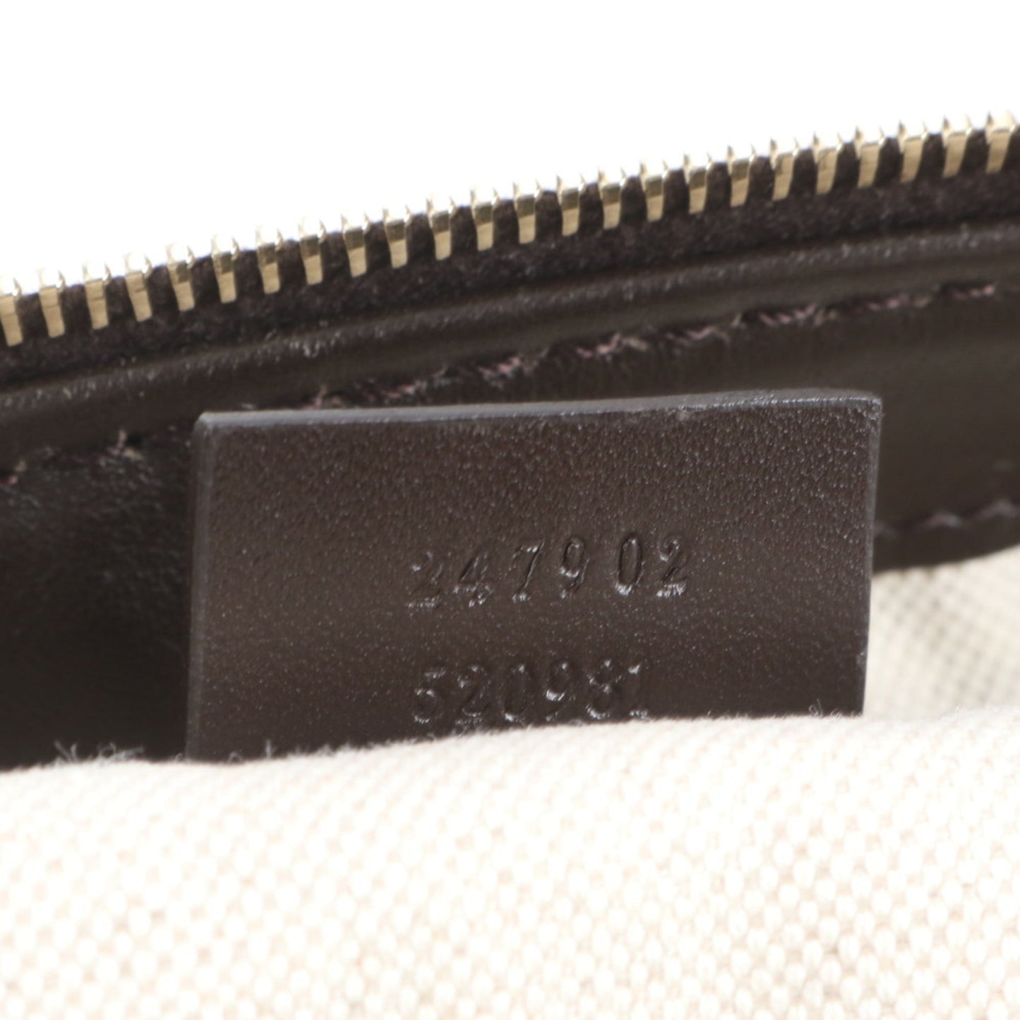 Gucci Brown Leather Canvas Shoulder Bag ( )