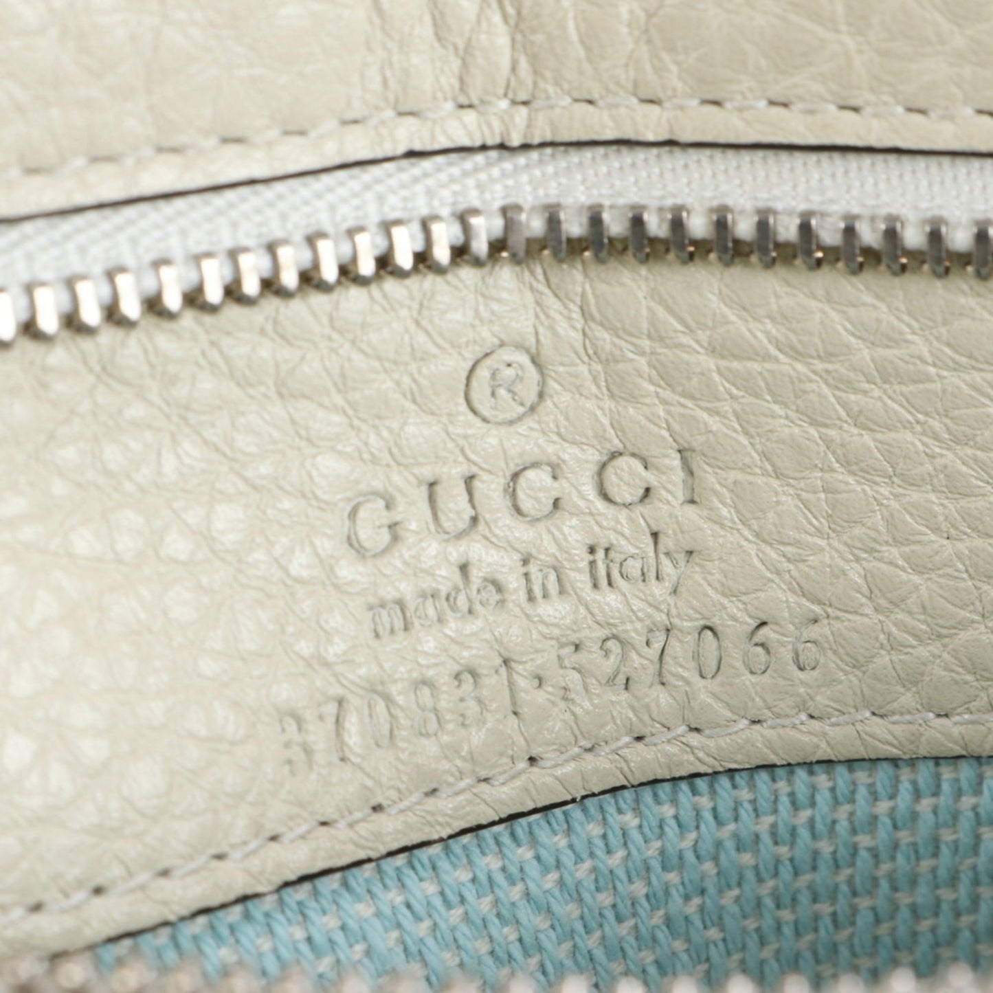 Gucci Ivory Leather Shoulder Bag ( )