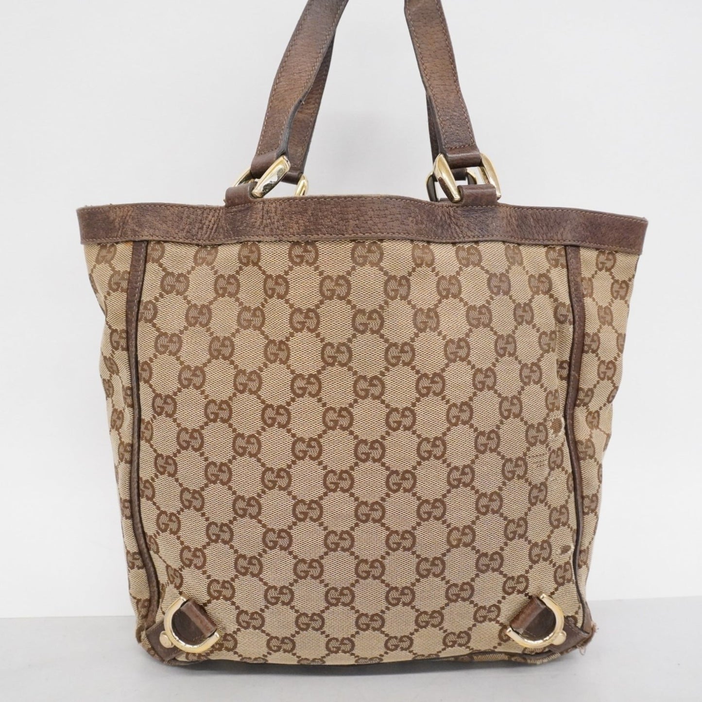 Gucci Brown Canvas Handbag ( )