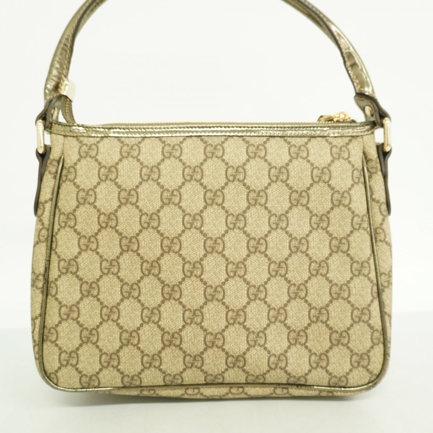 Gucci Beige Brown Pvc Handbag ( )