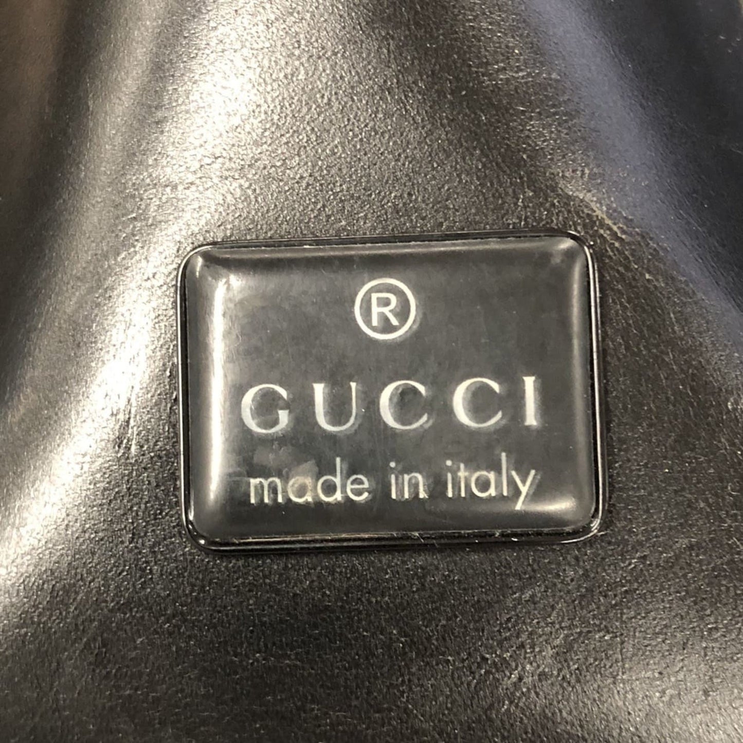Gucci Black Leather Handbag Shoulder Bag ( )