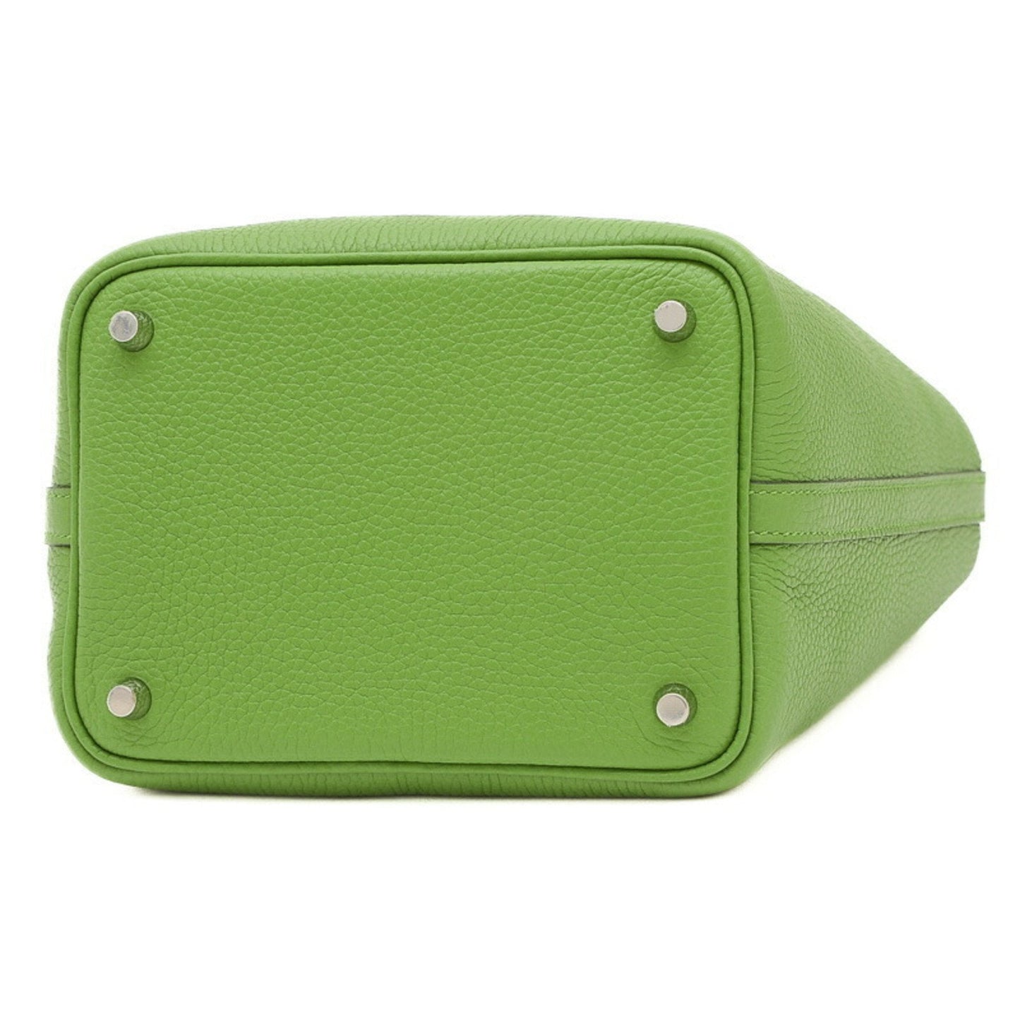 Hermes Green Vert Taurillon Clemence Leather Handbag ( )