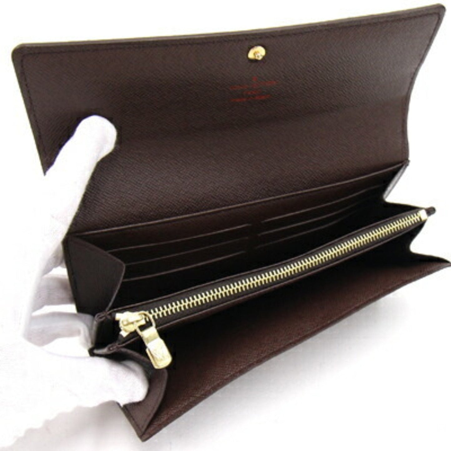 LOUIS VUITTON Bifold Long Wallet Damier Portefeuille Sarah N61734 Men's Women's