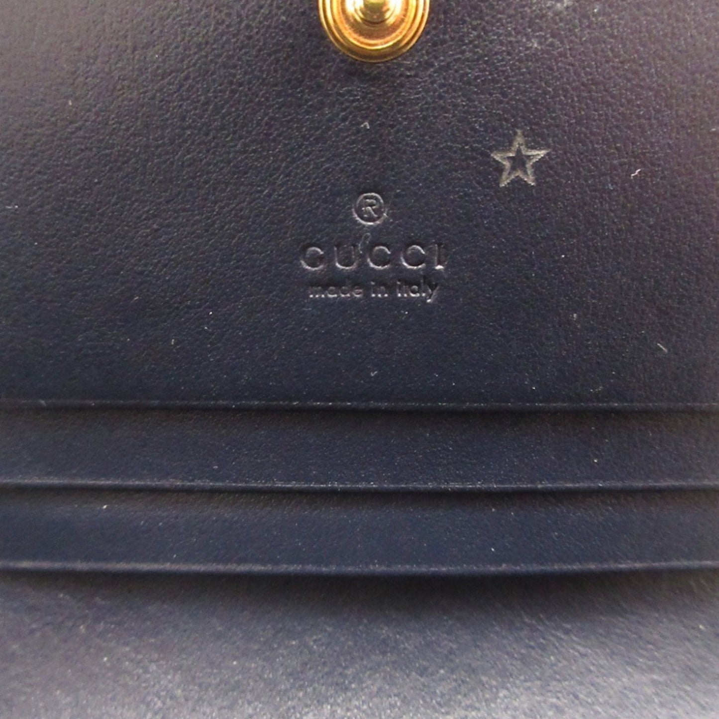 Gucci Beige Black Canvas Leather Wallet (Bi-Fold) ( )