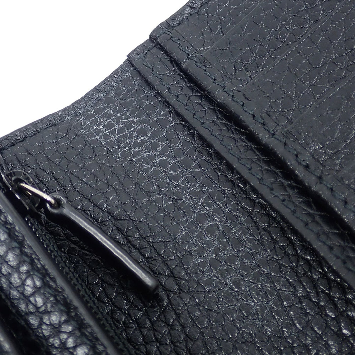 Gucci Black Leather Long Wallet (Bi-Fold) ( )