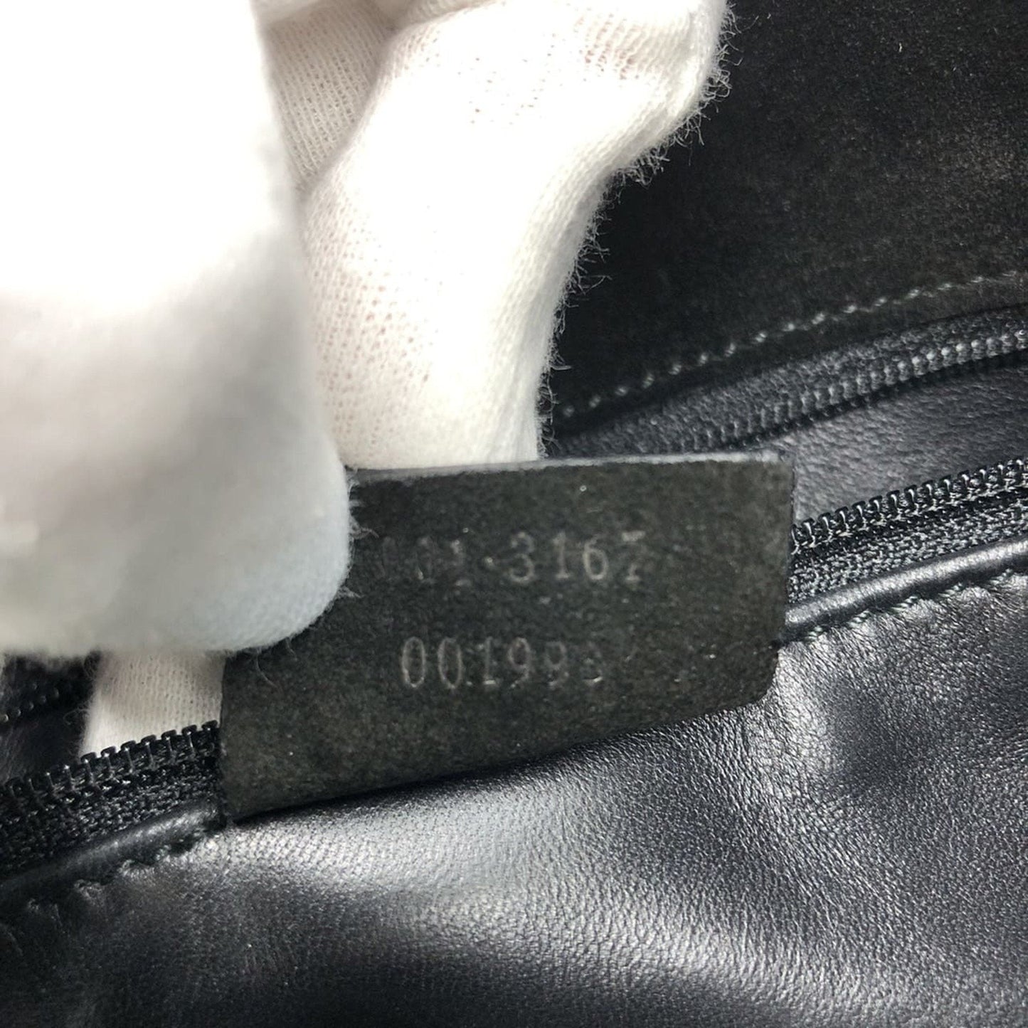 Gucci Black Suede Handbag Shoulder Bag ( )