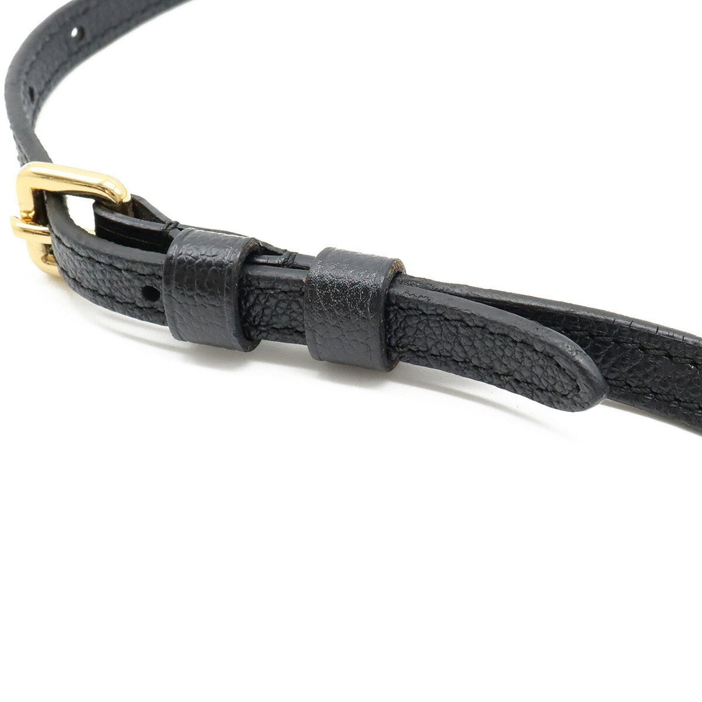 LOUIS VUITTON Monogram Empreinte Twice Shoulder Bag Noir Black M50258