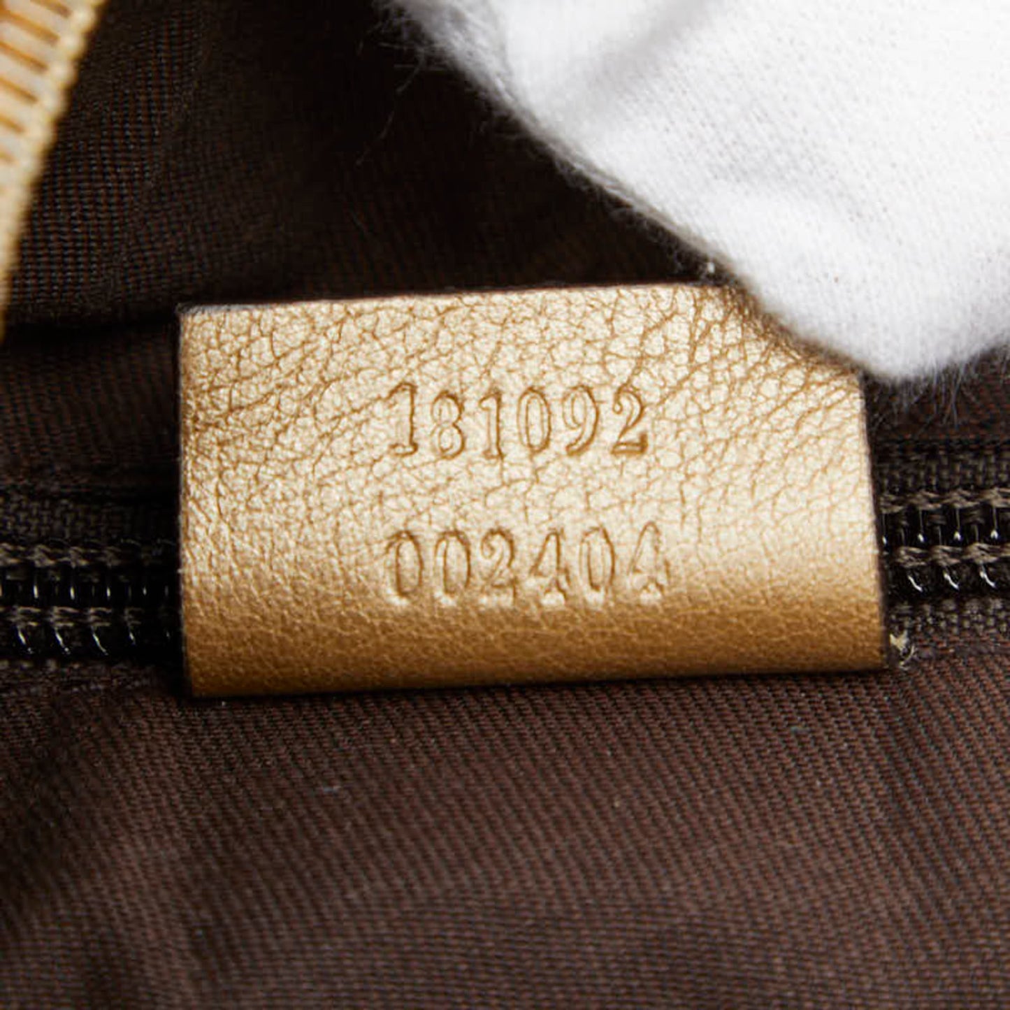 Gucci Gold Brown Gray Canvas Leather Shoulder Bag ( )