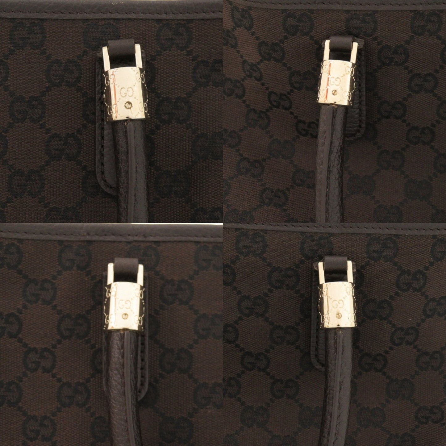 Gucci Gg Canvas Brown Gg Canvas Tote Bag ( )