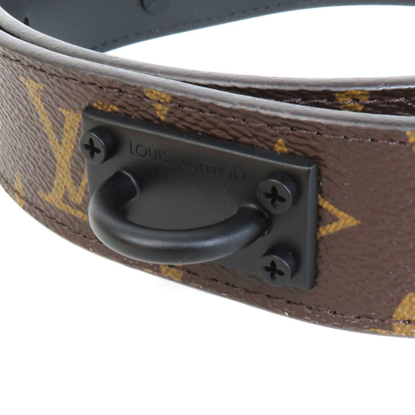LOUIS VUITTON Belt Monogram Virgil Abloh Suntulle Signature 35MM Chain/Monogram Solar Ray Brown x Orange Men's MP228T