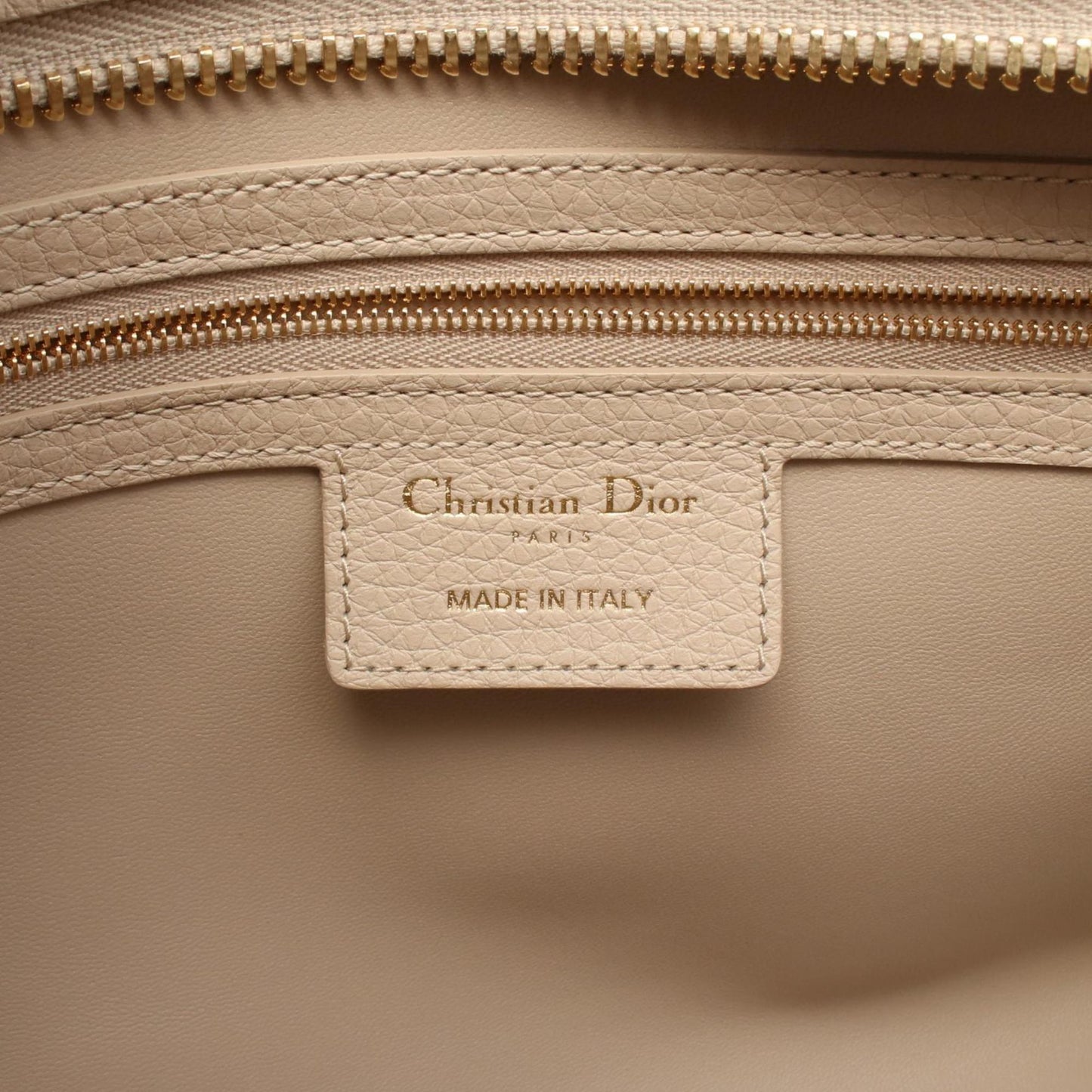 Christian Dior Beige Leather Handbag ()